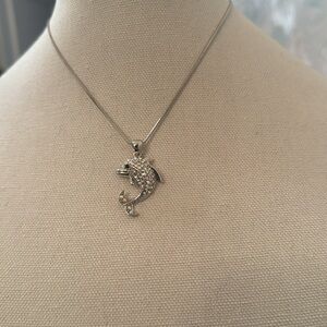 Rhinestone Dolphin Necklace - from Sea World Orlando